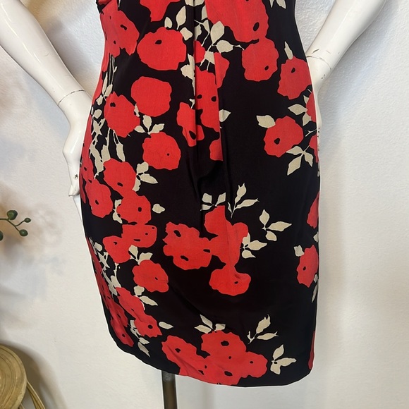 Temperley London Red & Black Silk Dress 4 - Picture 3 of 11